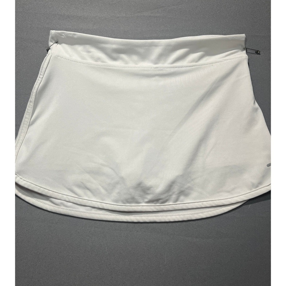 BCG Girls White Athletic Skort Size M 8-10 Tennis Golf Active Skirt with Shorts
